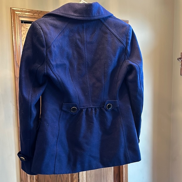 Express Women's Navy Peacoat - Picture 3 of 4